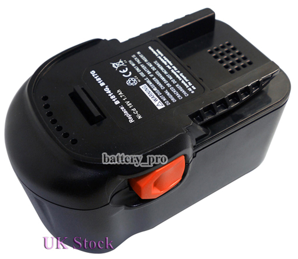 18V 1.7AH NiCd Drill Battery FOR UK AEG B1814G, B1817G BS 18 G BSB 18G