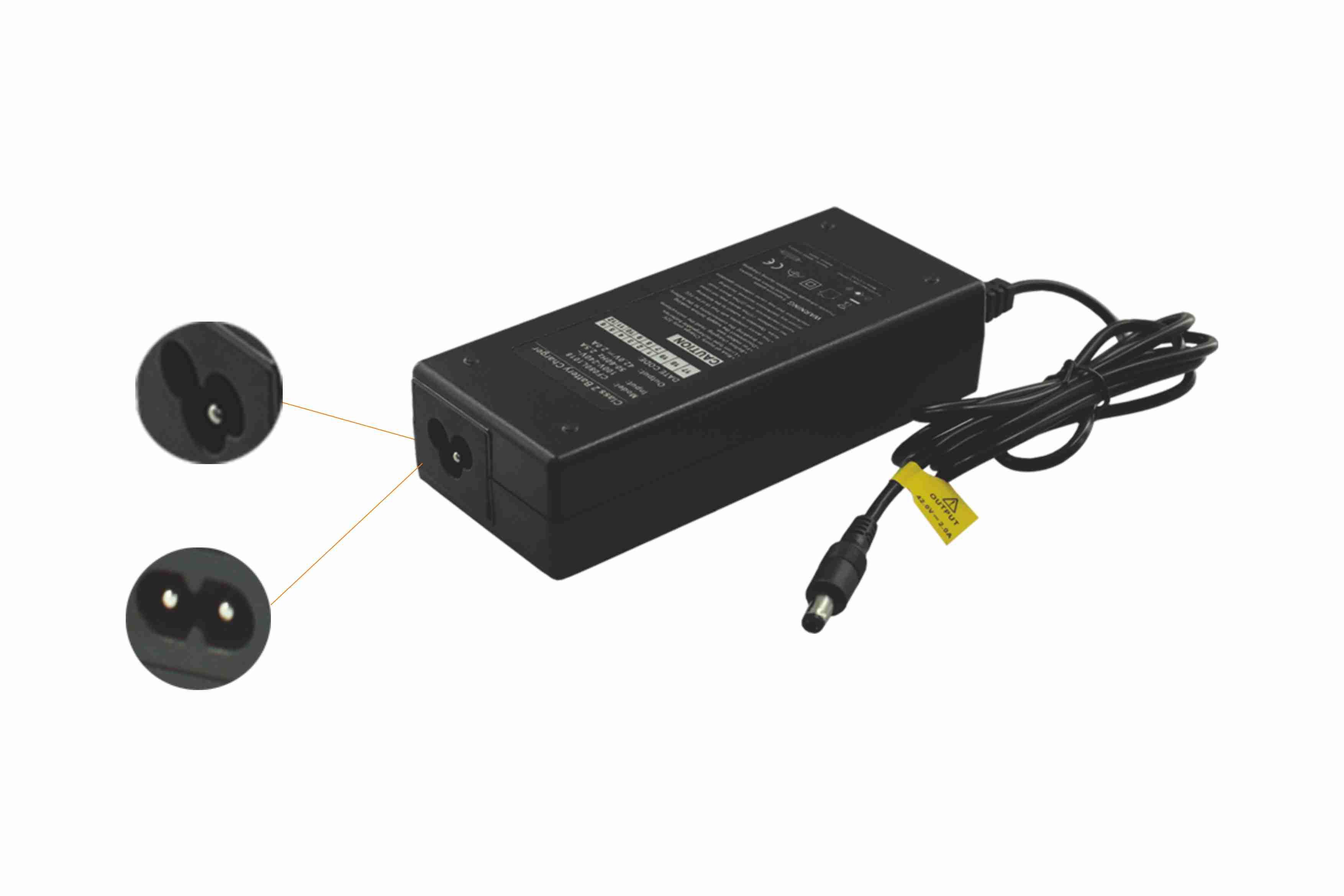 PowerSmart Chargeur 29 40V 2A pour batterie 24V Li ion pour vélo