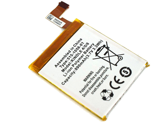 Battery for Amazon Kindle 4, Kindle 4G, Kindle 5, Kindle 6, D01100, MC