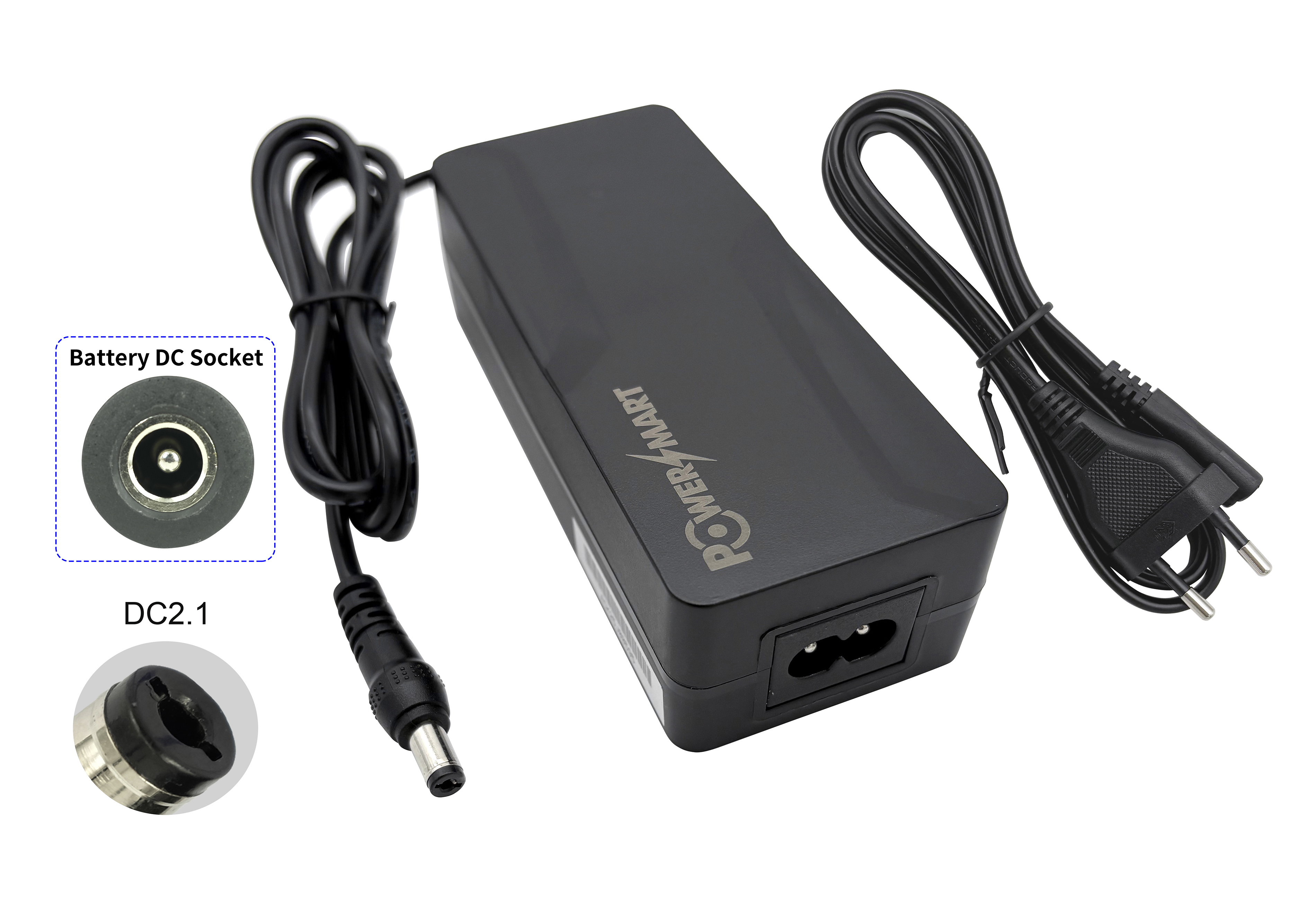 Cargador adaptador 36V 1.35A para bicicleta eléctrica