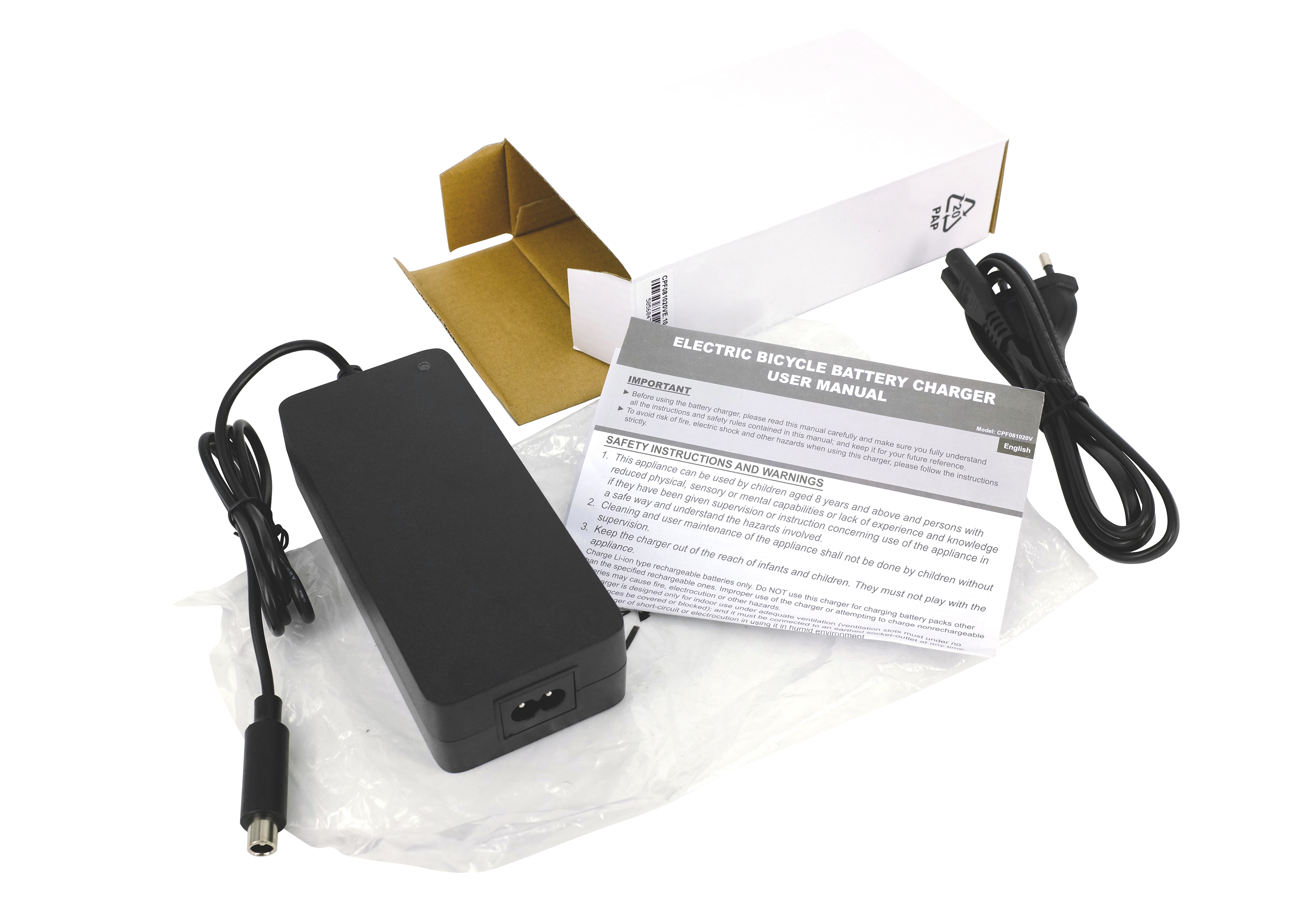 TOP CHARGEUR Caricabatterie 42V Per Monopattino Elettrico: Alimentatore Per Doc Green, Esa 1919, EKFV E Altri