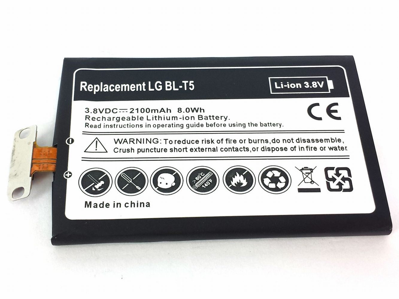 Kompatibler Ersatz für LG E960, E970, E973, E975, F180, Nexus 4, Optimus G Handyakku